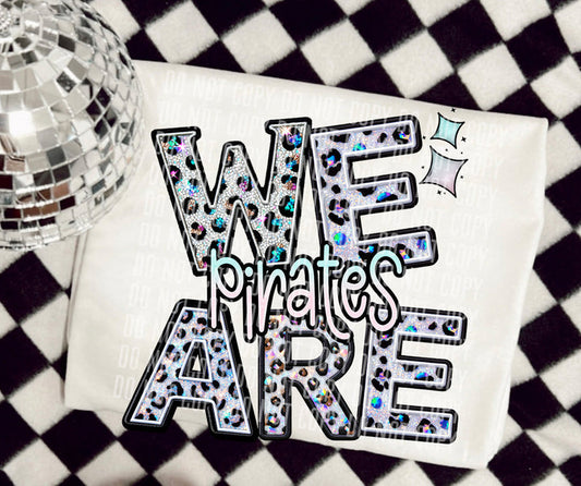 We Are Pirates Iridescent Leopard Graphic