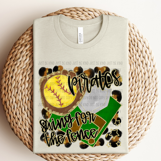 Pirates Swing For The Fence Leopard Graphic