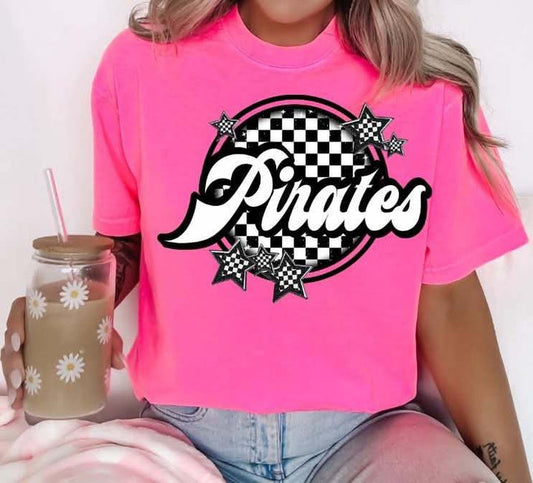 Pirates Checker Stars Graphic