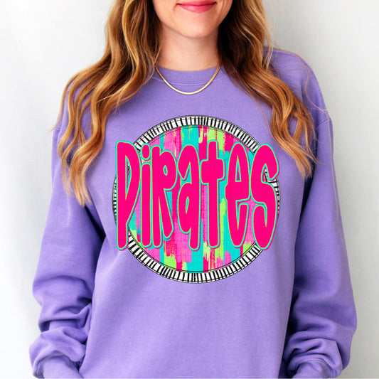 Pirates Bright Brushstroke Graphic