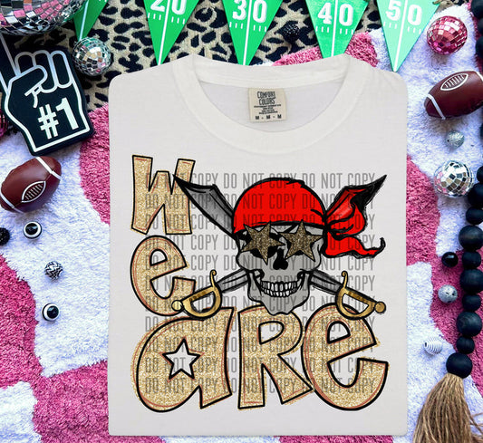 We Are Pirates Star Eyes Red Graphic