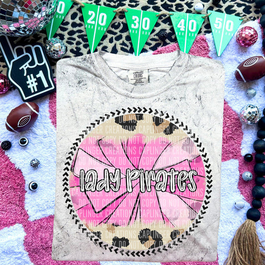 Lady Pirates Leopard Cheer Graphic
