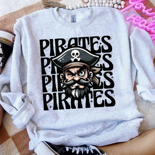 Pirates Stack Blk Graphic