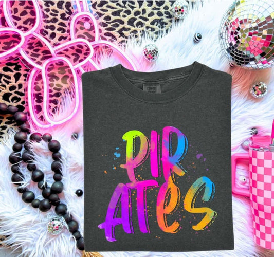 Pirates Rainbow Graffiti Graphic