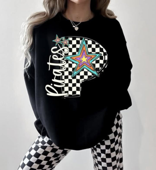 Pirates Checker Star Graphic