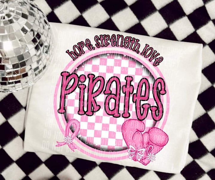 Pirates Hope Strength Love Checker Graphic