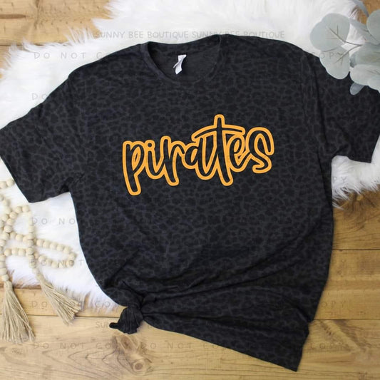 Pirates Script Bubble Letters